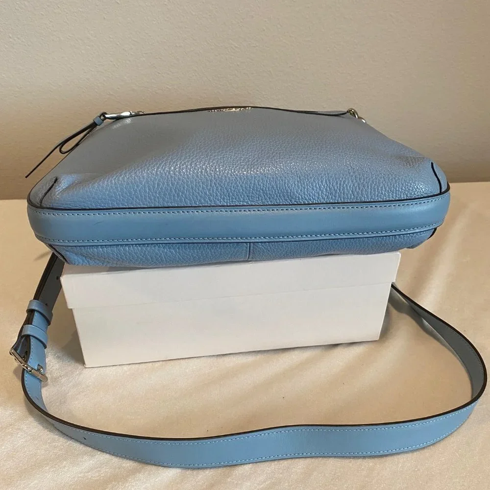 Coach Mae Crossbody Pebble Leather Bag - Cornflower Blue - Like New Condition - Picture 6 of 14